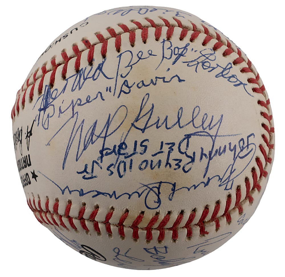 Multi-Signed Negro League Hall of Fame & Star Baseball (20) with Mays, Dandridge & Leonard - JSA LOA
