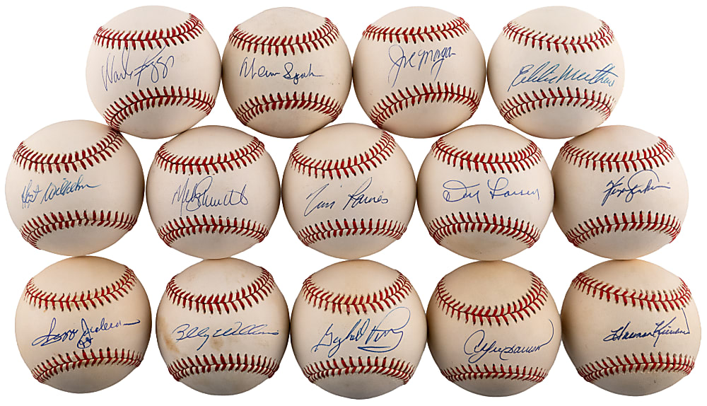 Hall of Fame Single-Signed Baseballs (26) with Willie Mays & Sandy Koufax
