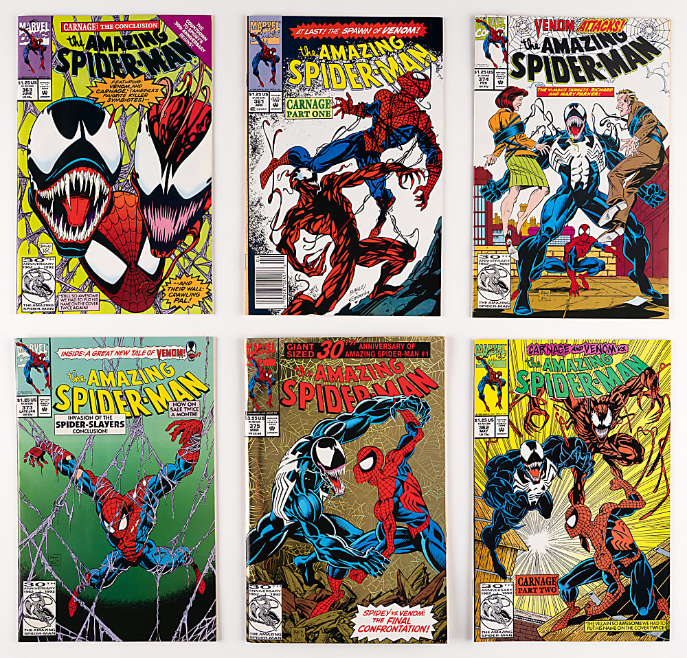 1990s Marvel Comics Spider-Man Collection (100+) with Amazing Spider-Man #361 First Carnage & Venom: Lethal Protector #1 (X2)