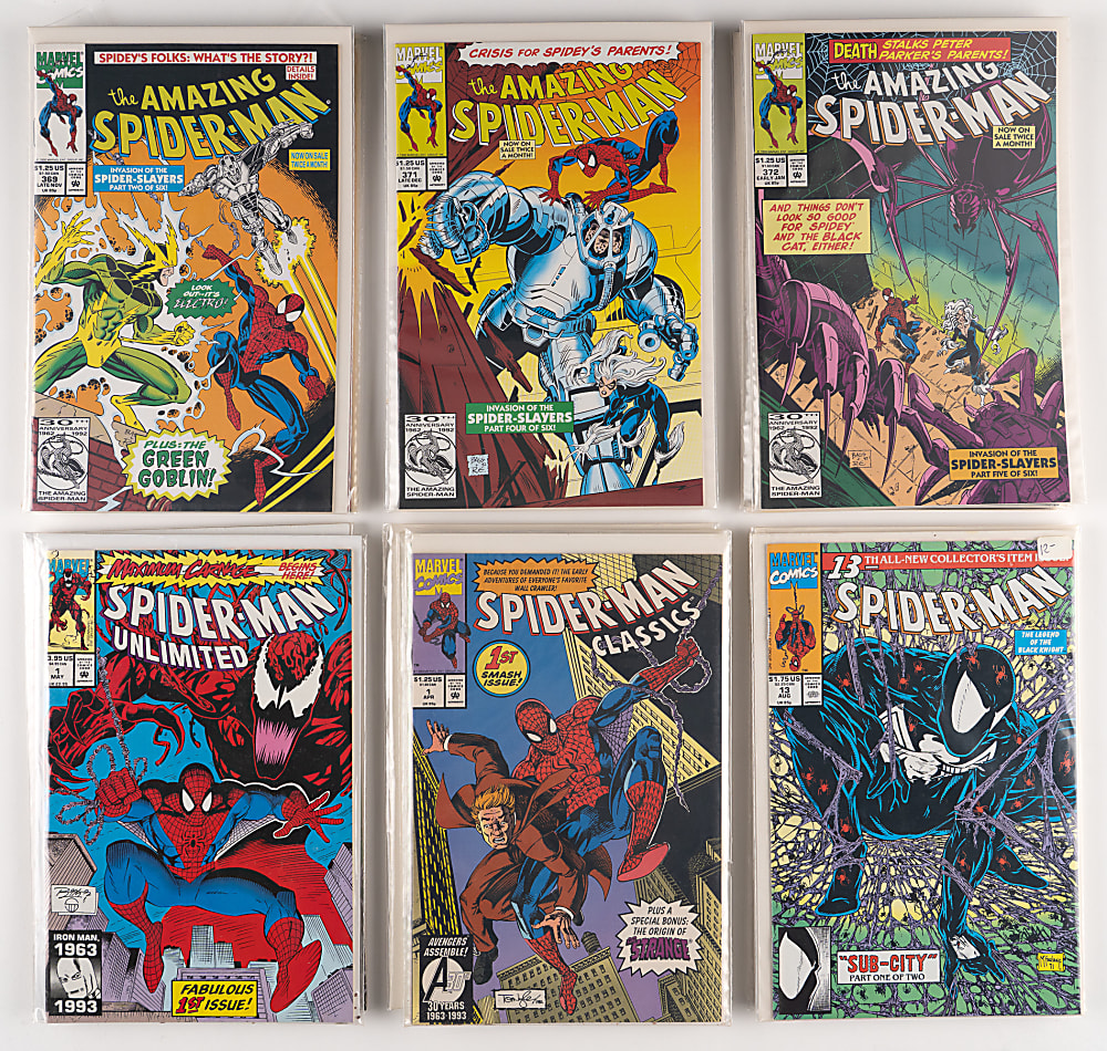 1990s Marvel Comics Spider-Man Collection (100+) with Amazing Spider-Man #361 First Carnage & Venom: Lethal Protector #1 (X2)