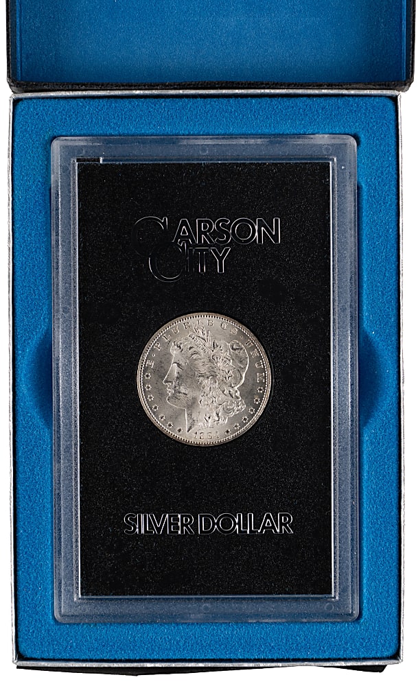 1884-CC GSA Morgan $1 Silver Coin with Black Box & COA