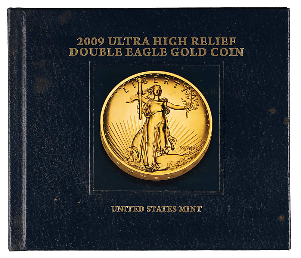 2009 U.S. Ultra High Relief $20 Gold Double Eagle Coin with Presentation Case & COA