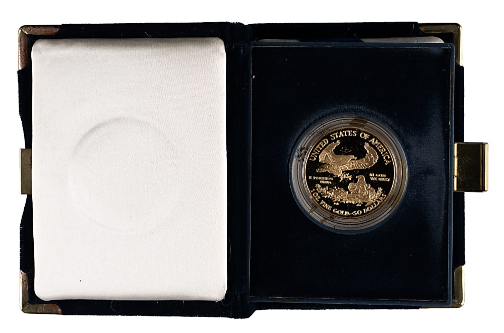 2006-W $50 American Eagle 1-Ounce Gold Proof Coin with Case & COA