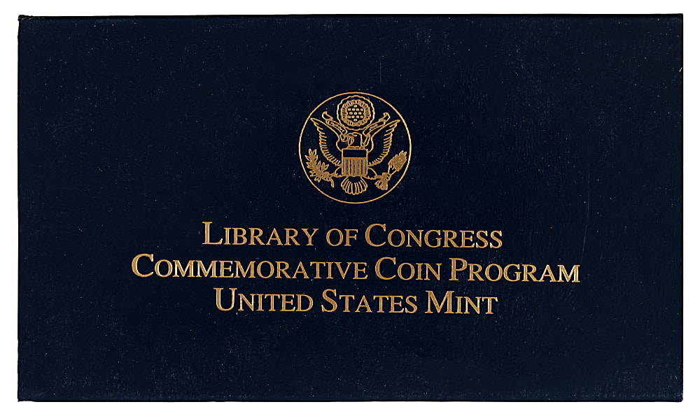 2000 Library of Congress $10 Gold/Platinum Bimetallic Coin with Case & COA