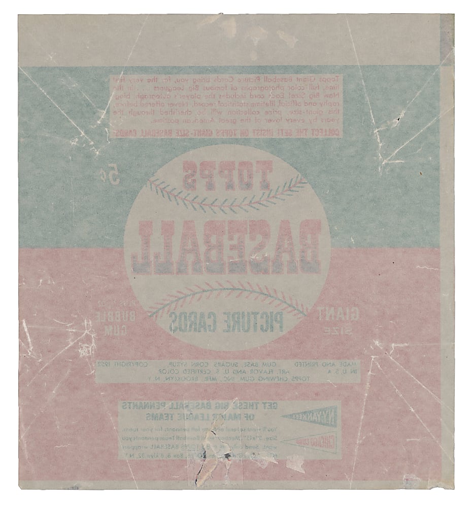 1952 Topps 5-Cent Wrapper