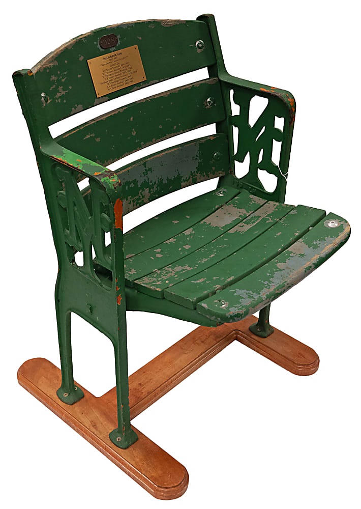 1890-1963 New York Giants Polo Grounds Double Figural Stadium Seat - Very Tough Example