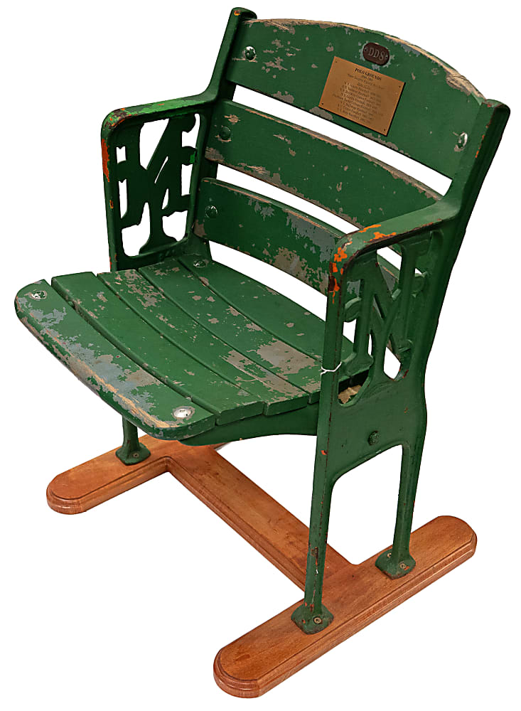 1890-1963 New York Giants Polo Grounds Double Figural Stadium Seat - Very Tough Example