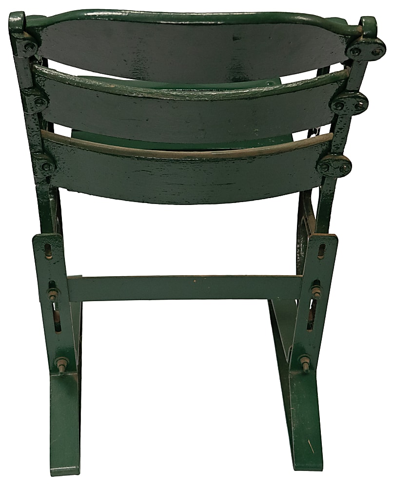 Vintage Briggs/Tiger Stadium Seat with Figural "Batting Tiger" End - Tough Example