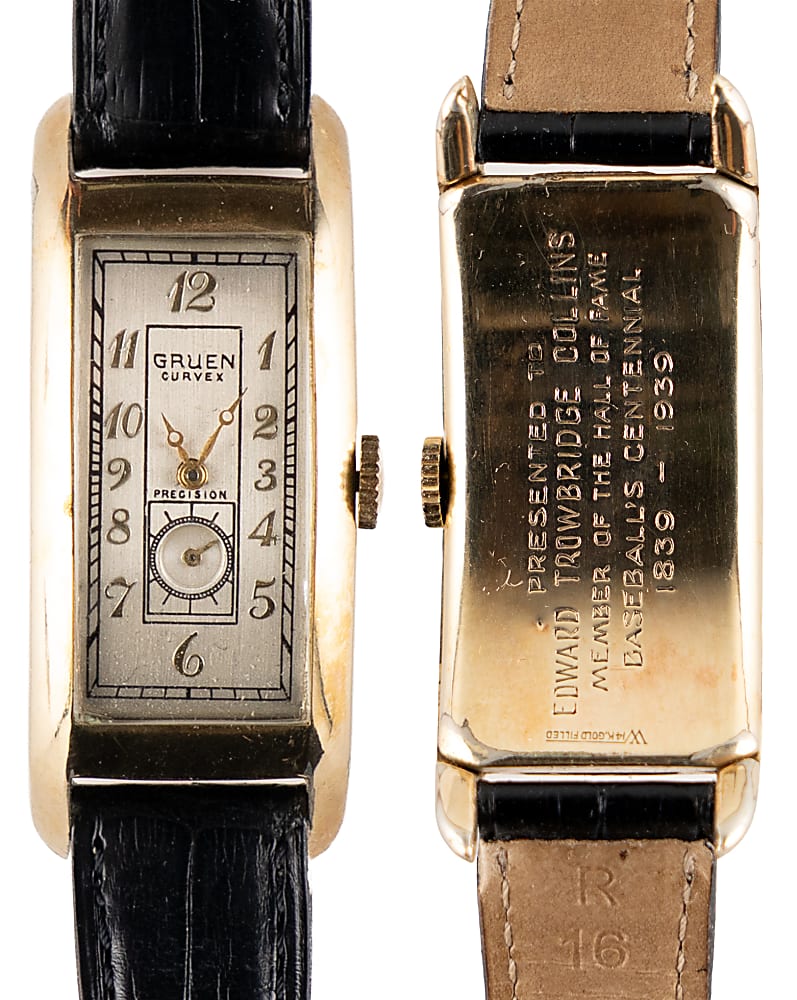 1939 Baseball Hall of Fame Grand Opening Induction Wristwatch Presented to Eddie Collins