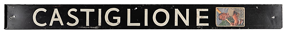 1947-1953 Pete Castiglione Pittsburgh Pirates Forbes Field Locker Room Nameplate