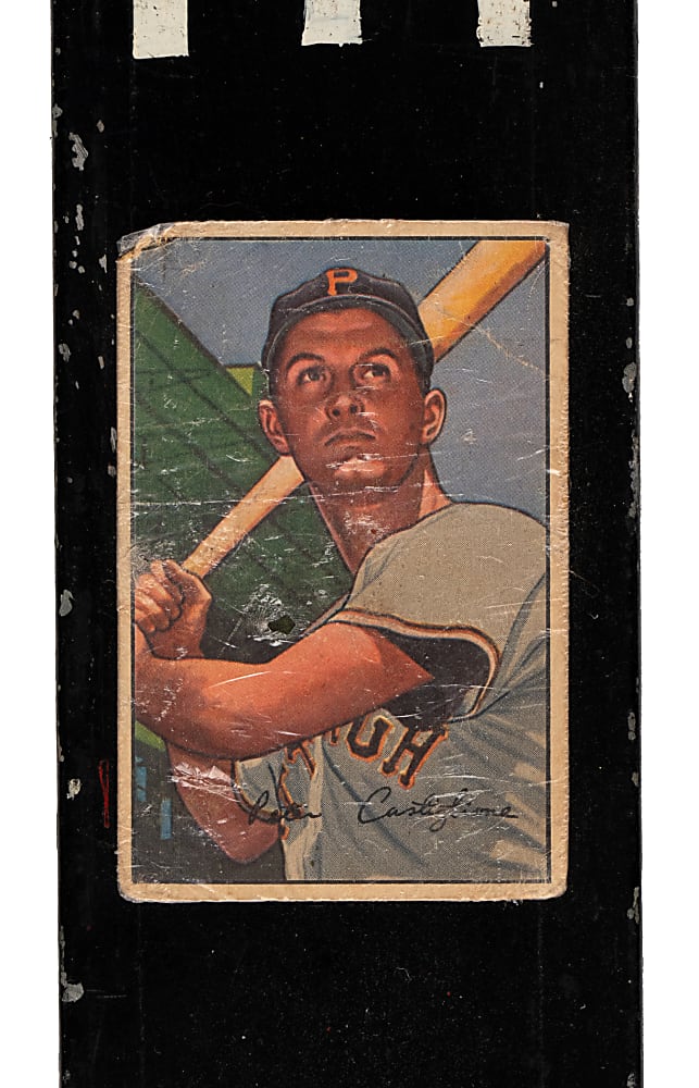 1947-1953 Pete Castiglione Pittsburgh Pirates Forbes Field Locker Room Nameplate