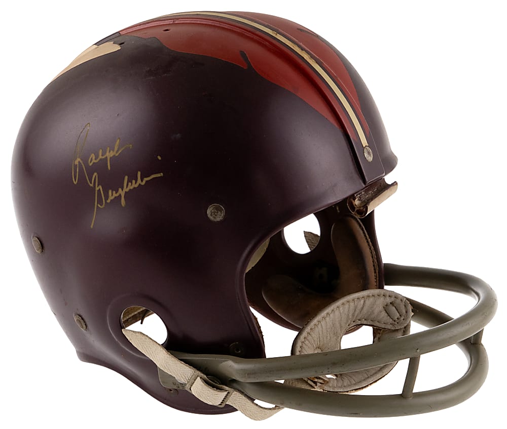 1958-1964 Eddie LeBaron & Ralph Guglielmi Dual-Signed Vintage Washington Redskins Full-Size Helmet