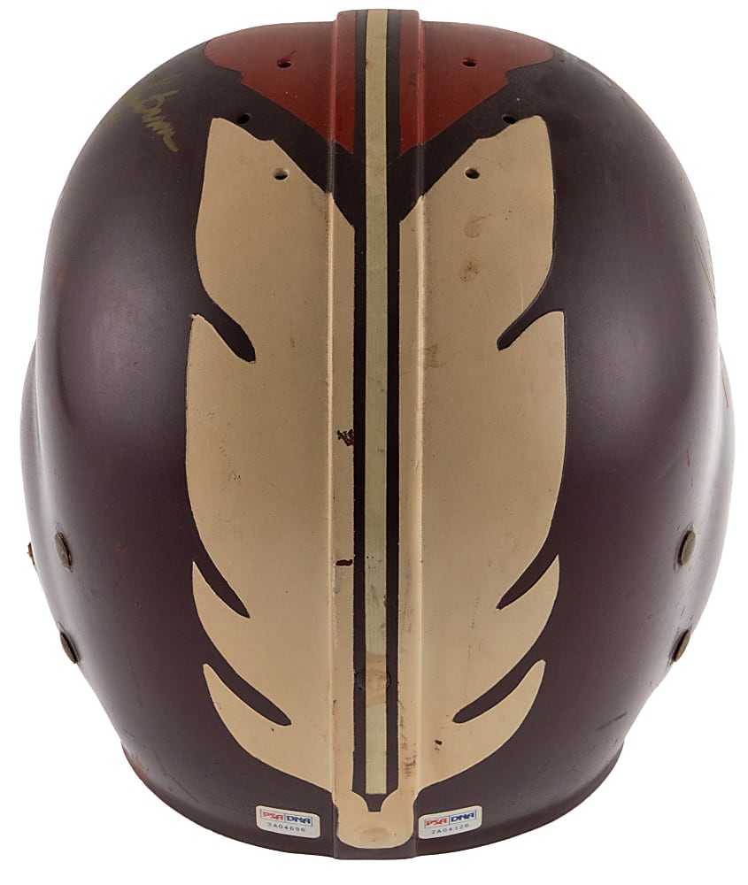1958-1964 Eddie LeBaron & Ralph Guglielmi Dual-Signed Vintage Washington Redskins Full-Size Helmet