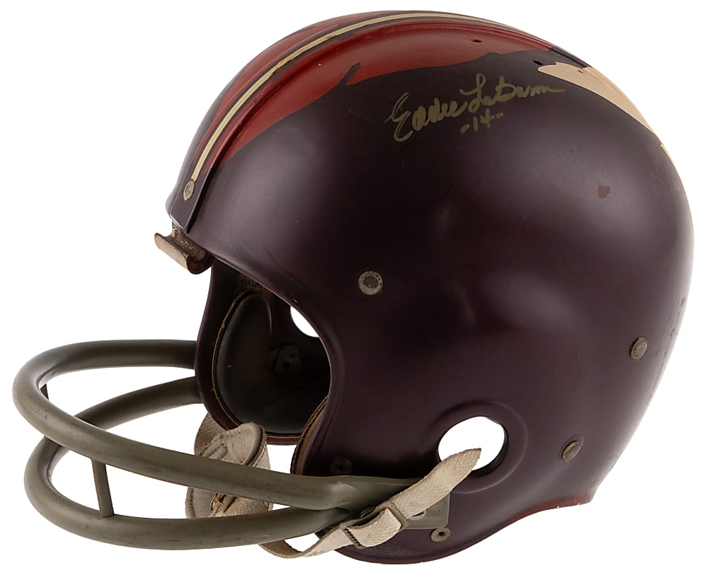 1958-1964 Eddie LeBaron & Ralph Guglielmi Dual-Signed Vintage Washington Redskins Full-Size Helmet