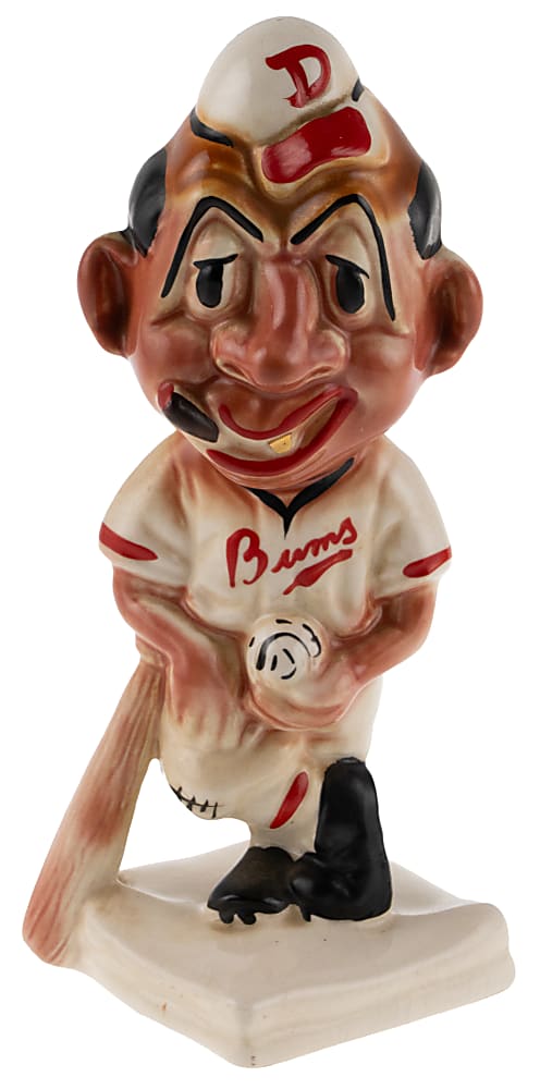 1940s Stanford Pottery Brooklyn Dodgers Bum #7 Mascot Bank Statue