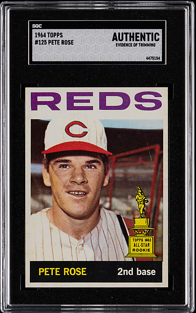 1964 Topps #125 Pete Rose All-Star Rookie SGC Authentic