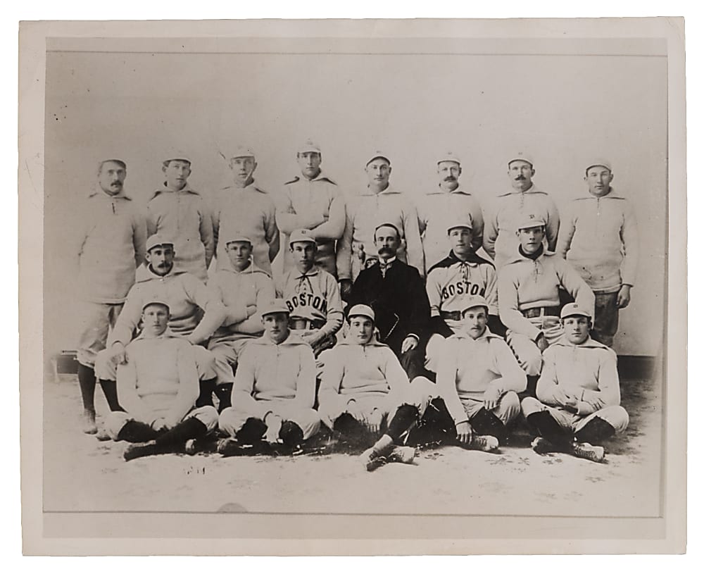 Circa 1950s 1896 Boston Beaneaters Original Type IV "The Sporting News" Team Photograph - PSA Full LOA