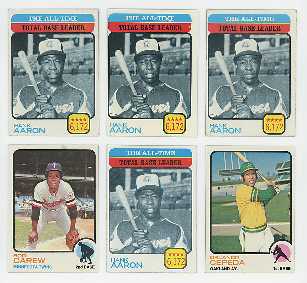 1971-1974 Baseball & Football Shoebox Collection (930) with (115+) Hall of Famers Including Aaron, Clemente, Mays, Namath & Unitas