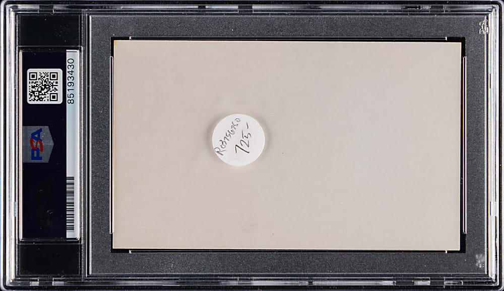 Dizzy Dean Signed Index Card PSA/DNA Authentic