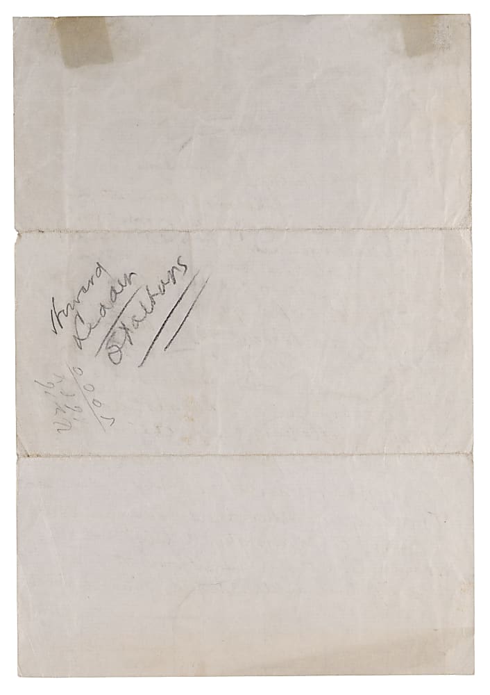1938 Connie Mack Signed Handwritten Letter on Hotel Chase of St. Louis Letterhead