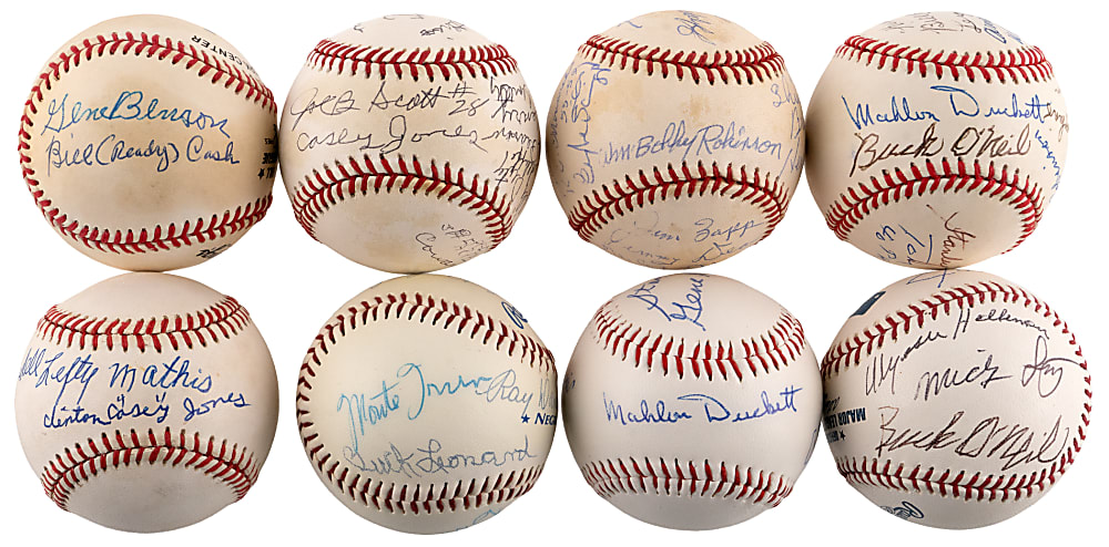 Multi-Signed Negro League Baseball Collection (8)