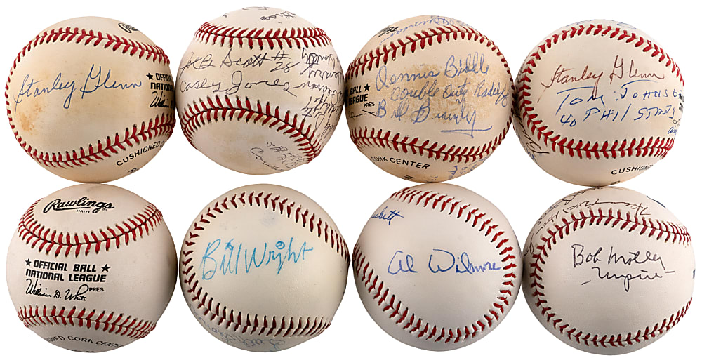 Multi-Signed Negro League Baseball Collection (8)