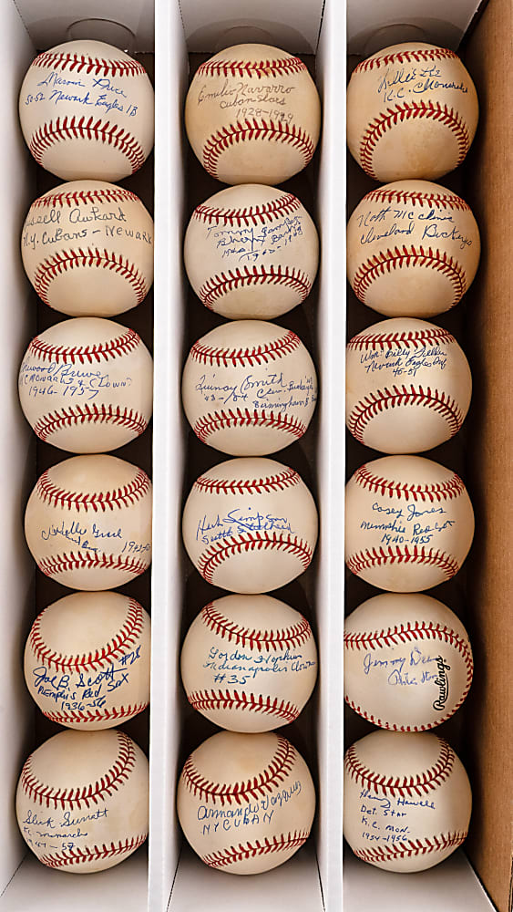 Negro League Legends Single-Signed Baseball Collection (59) - All with Team Inscriptions