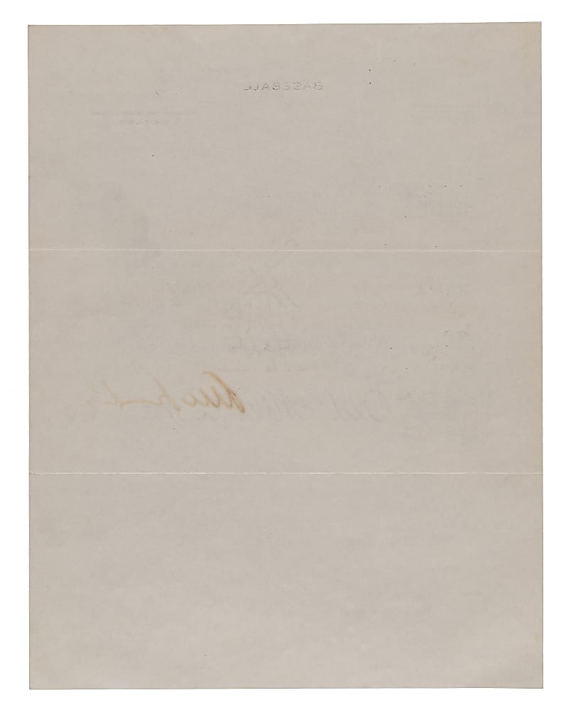1934 Kenesaw Mountain Landis Signed Letter to Larry MacPhail on "Baseball" Commissioner Letterhead