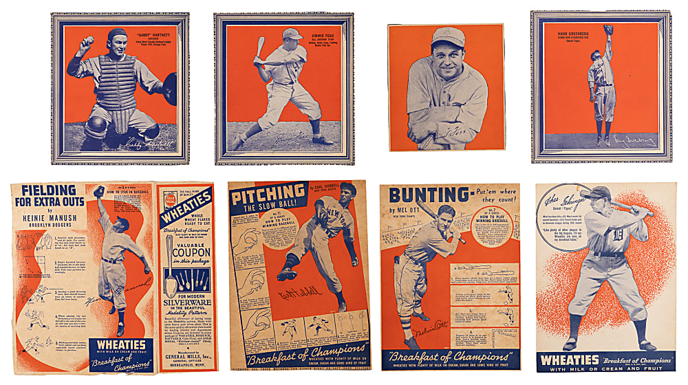 1936-1952 Wheaties Collection (125+) with (35+) Hall of Famers