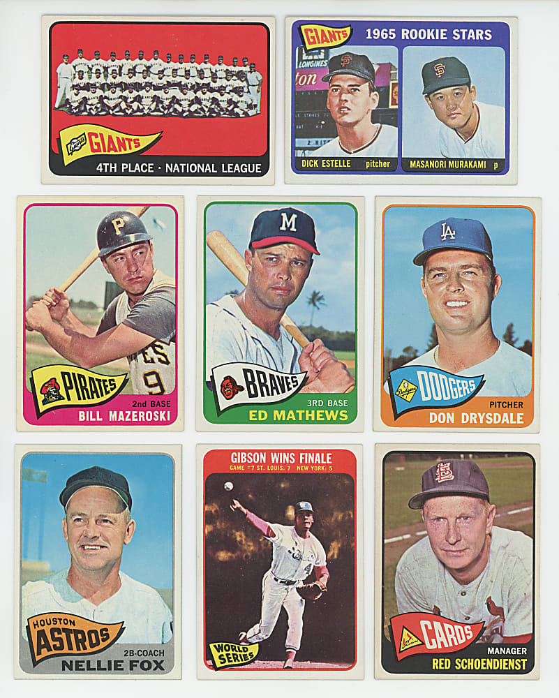 1965 Topps High-Grade Starter Set (221/598) with Stars