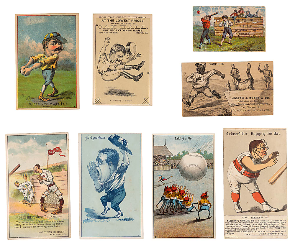 Nineteenth Century Baseball Trade Card Collection (16)