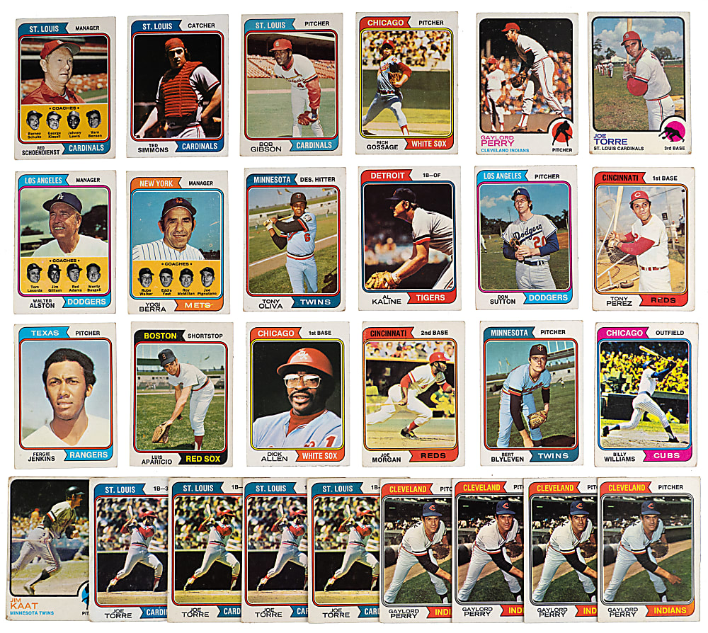 1973 & 1974 Topps Singles Hoard (4,500+) with (175+) Hall of Famers