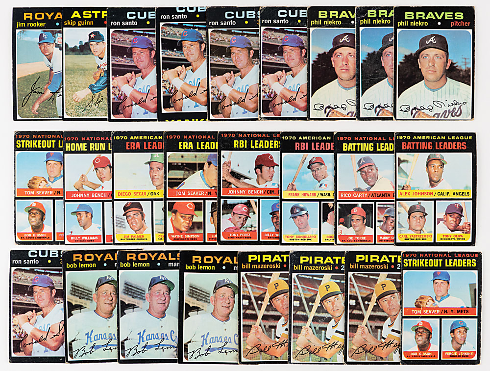 1971 Topps Singles Collection (2,300+) with (140+) High Numbers & (110+) Hall of Famers