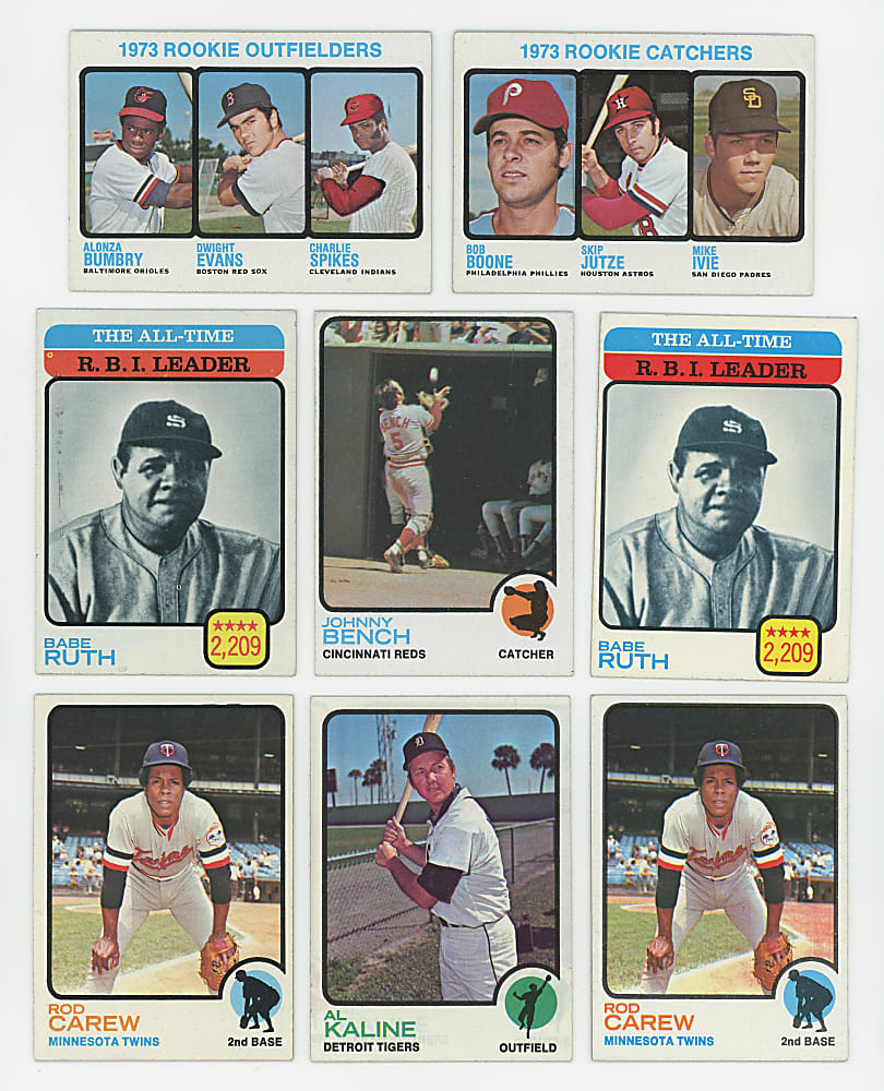 1973 Topps Singles Collection (687) with (90+) Hall of Famers Including (2) Aaron, (2) Ryan & Clemente