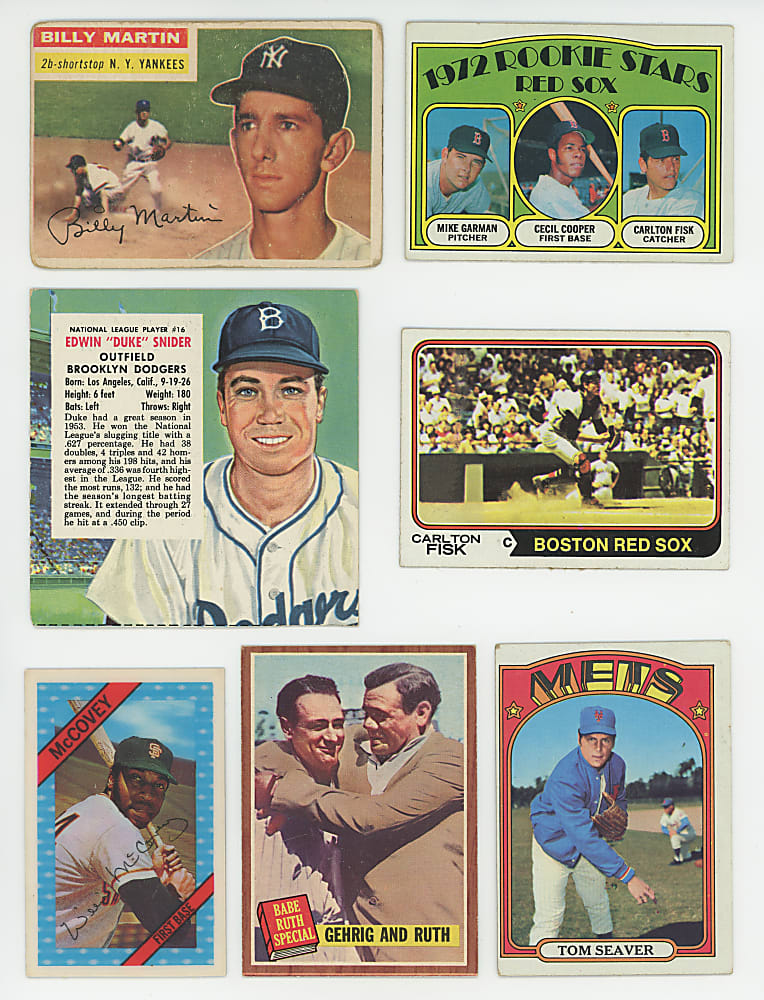 1954-1990s Shoebox Collection (2,275+) with (195+) Hall of Famers