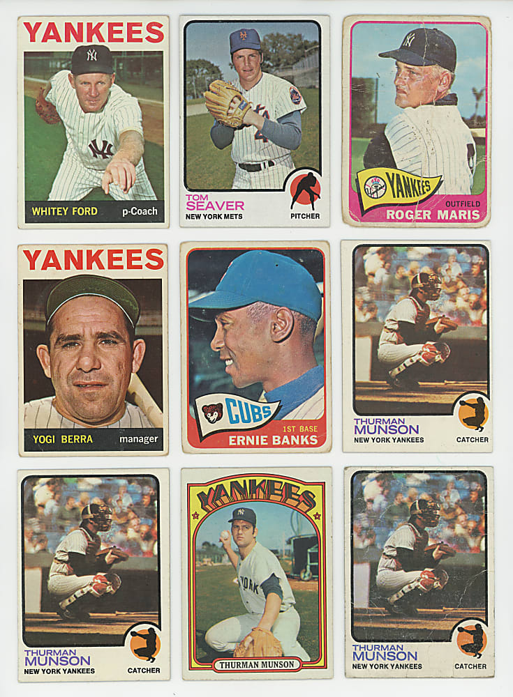 1964-1977 Topps Collection (279) with New York Concentration Including Maris, Mays & Munson