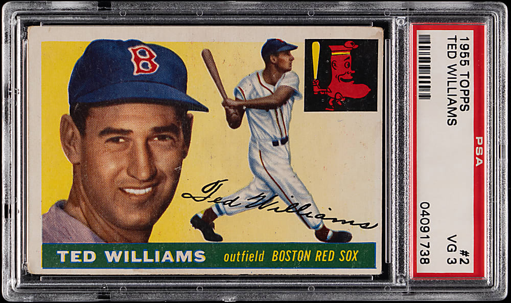 1955 Topps #2 Ted Williams PSA VG 3