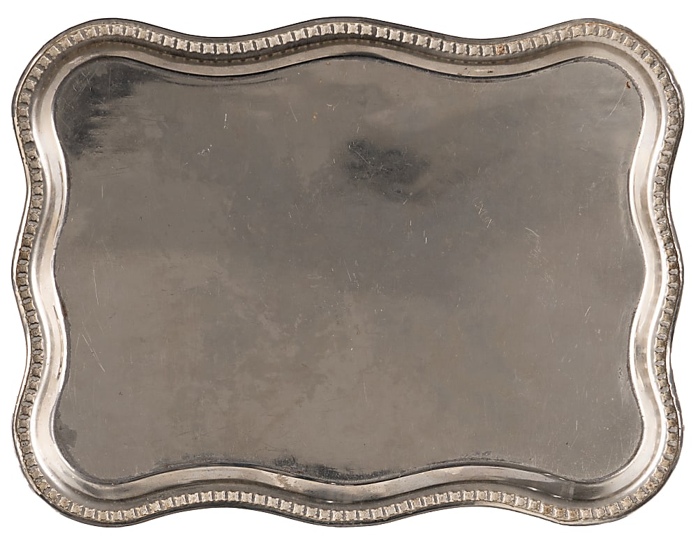1897 Jim Corbett vs. Robert Fitzsimmons World Championship Fight Commemorative Silver Tray