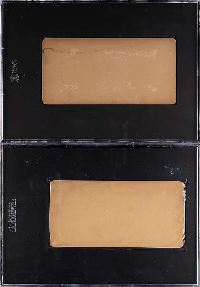 Circa 1890s John L. Sullivan Stereoview SGC Graded Pair