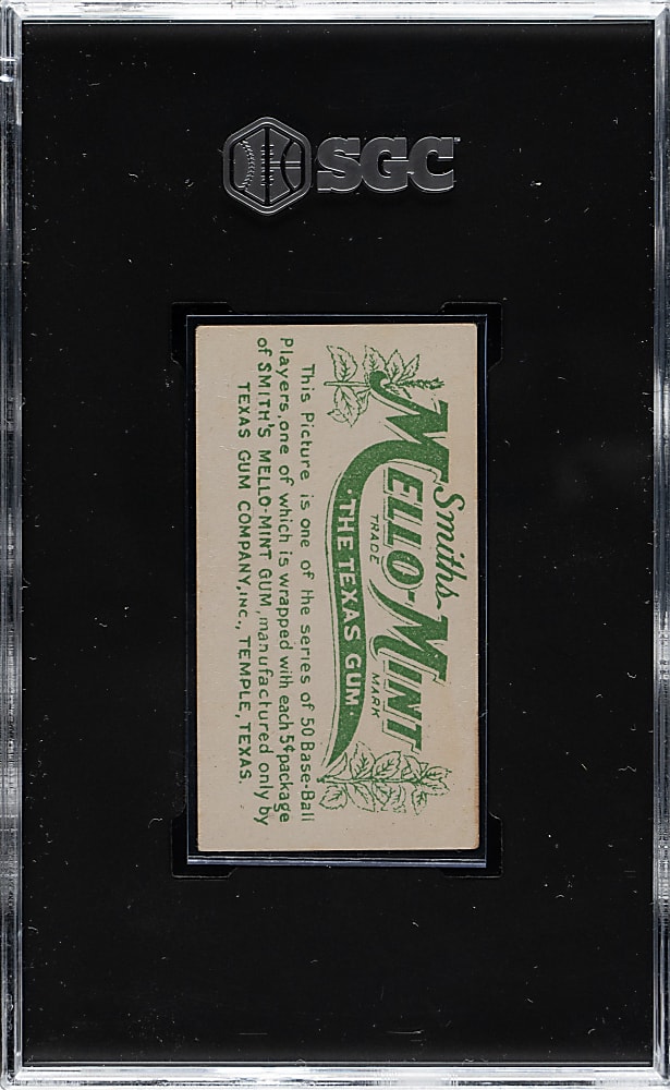 1910 E105 Mello-Mint Gum Nap Lajoie SGC EX 5