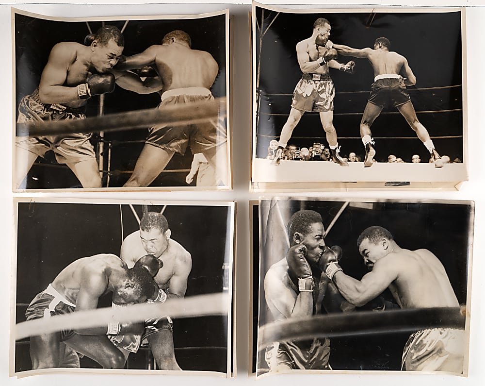September 27th, 1950 Joe Louis vs. Ezzard Charles at Yankee Stadium New York Daily Mirror Oversized Staff Photo Collection (11)