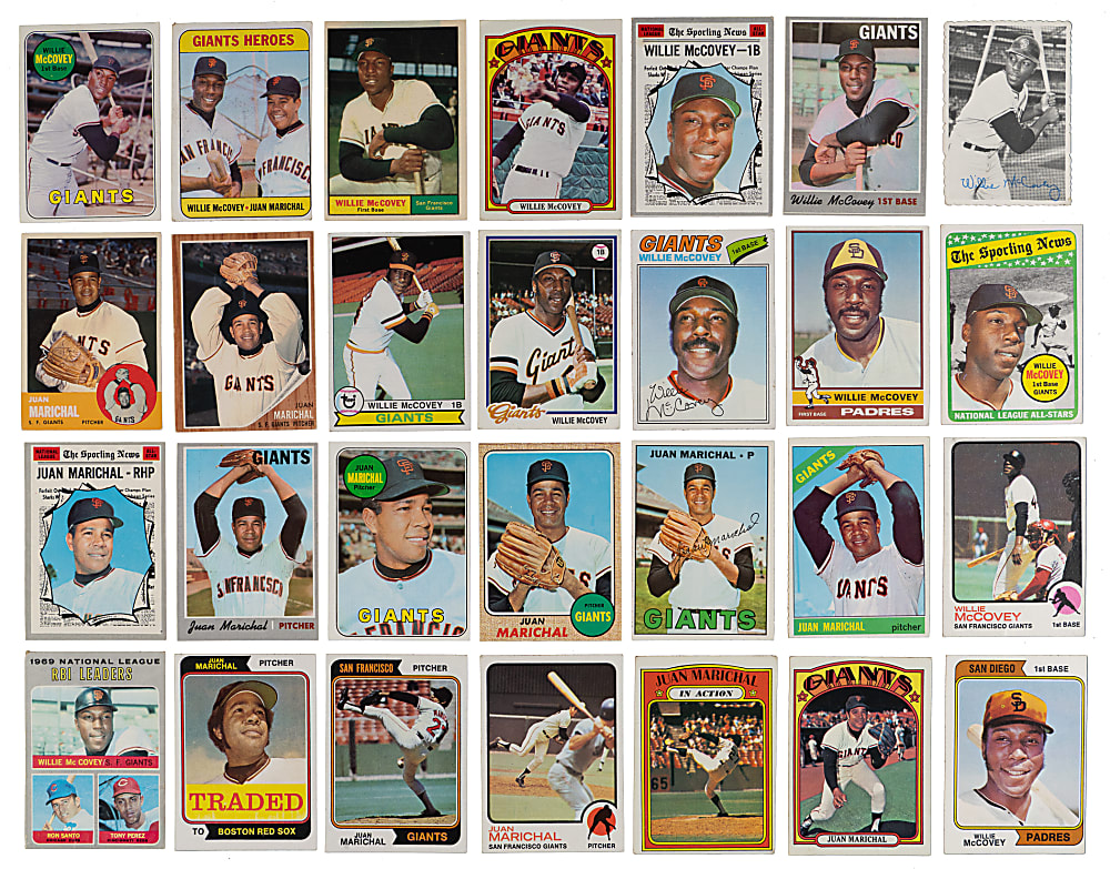 1950s-1990s Baseball Shoebox Collection (350+) with (30) Willie Mays