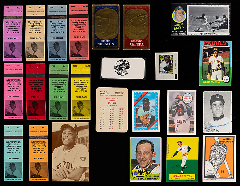 1950s-1990s Baseball Shoebox Collection (350+) with (30) Willie Mays