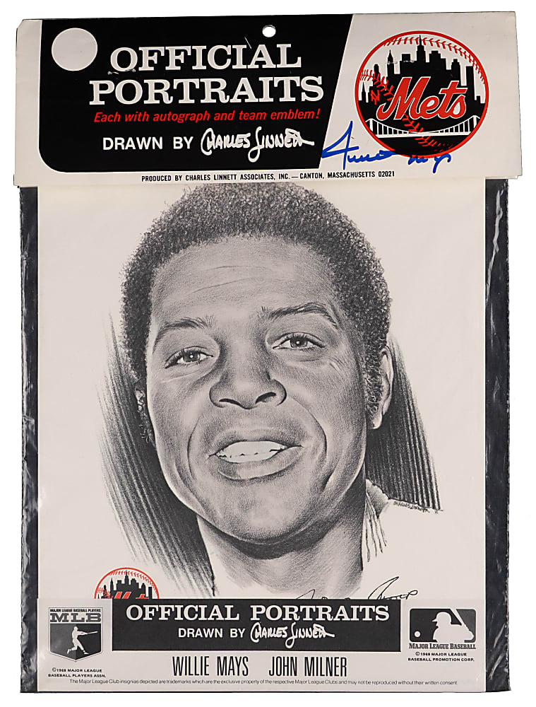 Willie Mays Signed Display Collection (7)
