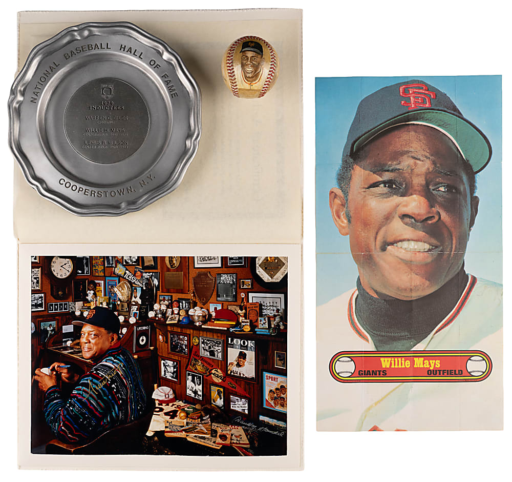 1950s-Modern Willie Mays Memorabilia Treasure Chest Hoard (400+) - Loaded!