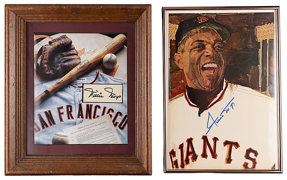 1970s-1990s Willie Mays Display Collection (21) with (2) Signed & Several Oversized