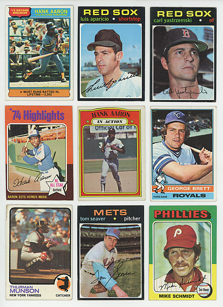 1970-1979 Topps Hall of Fame & Star Collection (96) with 1970 & 1971 Topps Nolan Ryan