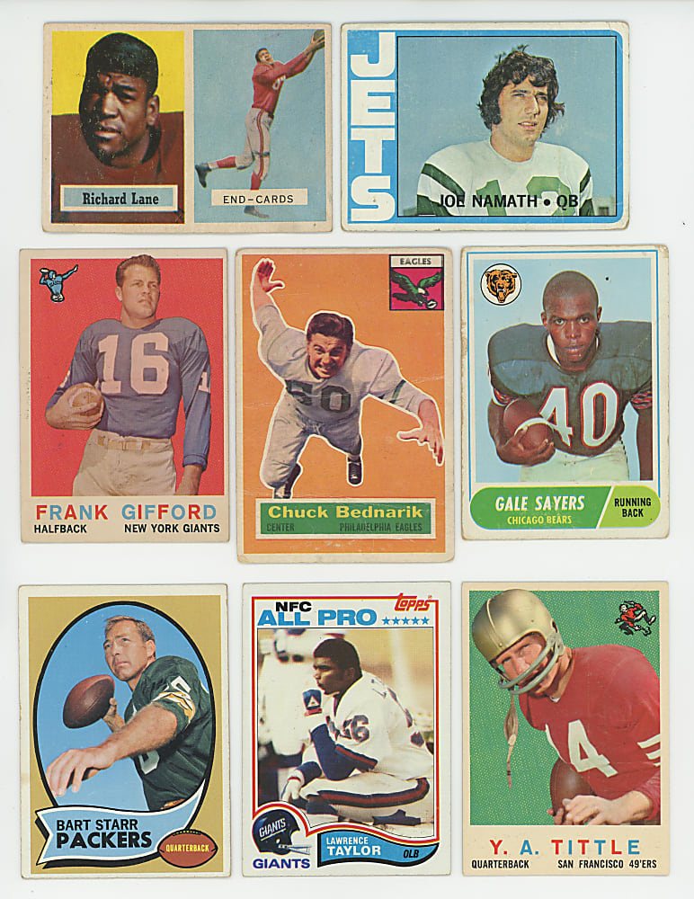 1955-2002 Football Hall of Fame & Star Collection (107) with Several Rookies