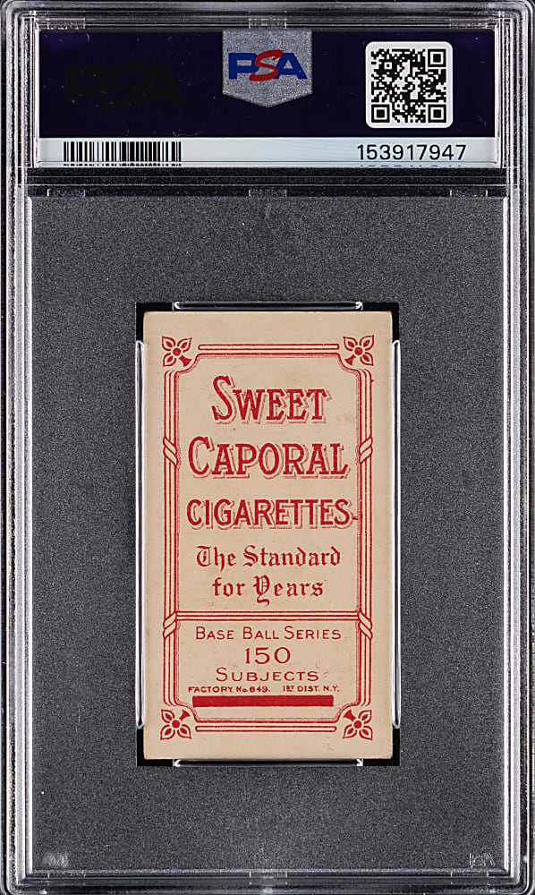 1909-1911 T206 White Border Nap Lajoie Throwing PSA VG+ 3.5
