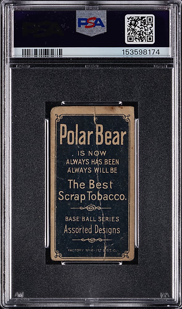1909-1911 T206 White Border Ty Cobb Red Portrait PSA POOR 1 - Polar Bear Back